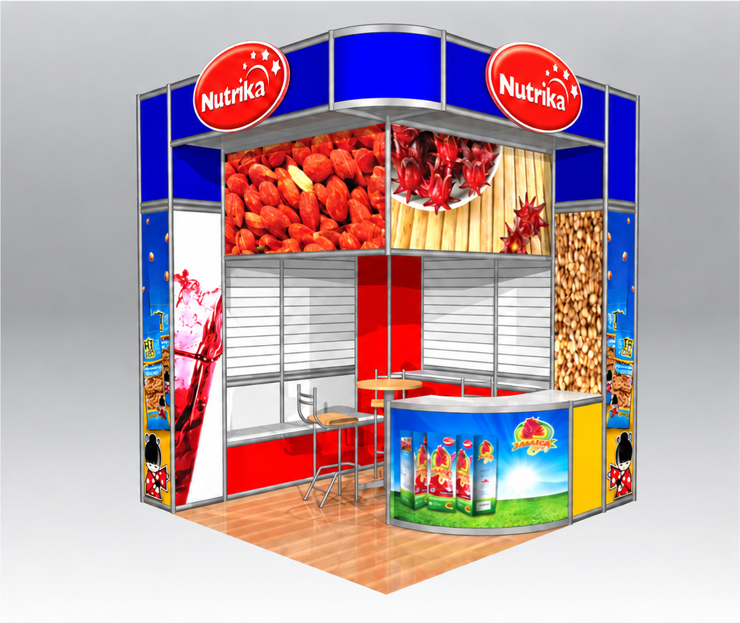 Stand de COREXA DISPLAY, fotografía del montaje